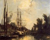 Boats Dockside - 约翰·巴托特·琼坎